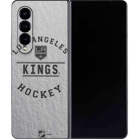 NHL Los Angeles Kings Black Text Galaxy Z Fold4 5G Skin